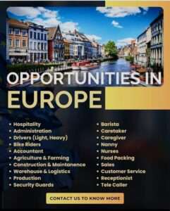 Exciting Job Opportunities in Europe Await You!